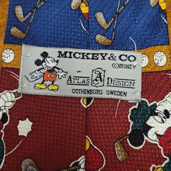 Mickey & Co ~ Golf Mickey Mouse Tie ~ Excellent Condition - Picture 6 of 6
